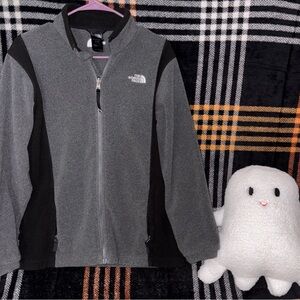 The North Face Kids Charcoal and Black Zip-Up Hoodie